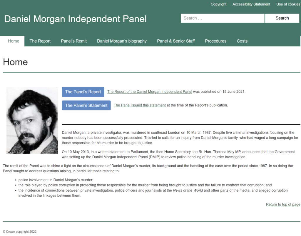 Screenshot of BPT Gov.uk Service
